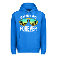 True Royal school out forever retired teacher retro summer Premium Hoodie - artisFamous