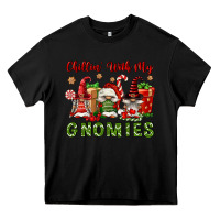Black Chillin' With My Gnomies Heavy Core Tee - FaDigitalArtStudio
