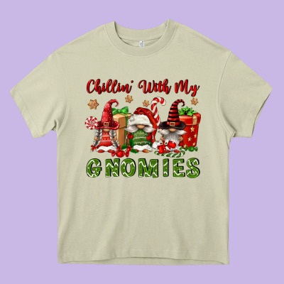 Chillin' With My Gnomies Heavy Core Tee Designed By Fadigitalartstudio