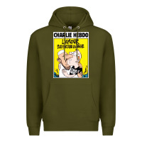 Army Green charlie hebdo Premium Hoodie - artisFamous