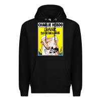 Black charlie hebdo Premium Hoodie - artisFamous