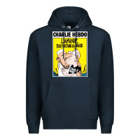 Navy charlie hebdo Premium Hoodie - artisFamous
