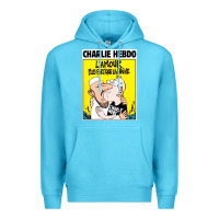 Ocean Blue charlie hebdo Premium Hoodie - artisFamous