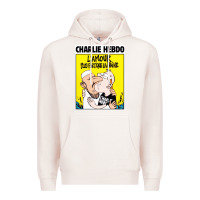 Pale Pink charlie hebdo Premium Hoodie - artisFamous