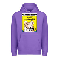 Purple charlie hebdo Premium Hoodie - artisFamous