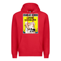 Red charlie hebdo Premium Hoodie - artisFamous