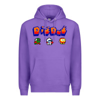 Purple dig dug Premium Hoodie - artisFamous