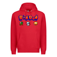 Red dig dug Premium Hoodie - artisFamous