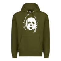 Army Green halloween horror myers Premium Hoodie - artisFamous