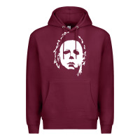 Burgundy halloween horror myers Premium Hoodie - artisFamous
