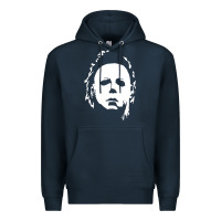 Navy halloween horror myers Premium Hoodie - artisFamous