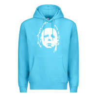 Ocean Blue halloween horror myers Premium Hoodie - artisFamous