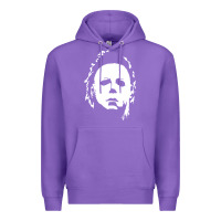 Purple halloween horror myers Premium Hoodie - artisFamous