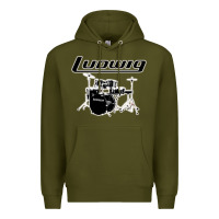 Army Green ludwig drum Premium Hoodie - artisFamous