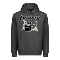 Charcoal Heather ludwig drum Premium Hoodie - artisFamous