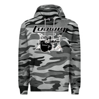 Slate Camo ludwig drum Premium Hoodie - artisFamous