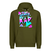 Army Green 1980's style totally rad 80s casual  v.10.1 tank top Premium Hoodie - artisFamous