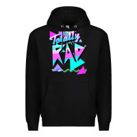 Black 1980's style totally rad 80s casual  v.10.1 tank top Premium Hoodie - artisFamous