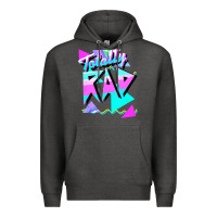 Charcoal Heather 1980's style totally rad 80s casual  v.10.1 tank top Premium Hoodie - artisFamous