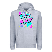 Heather Grey 1980's style totally rad 80s casual  v.10.1 tank top Premium Hoodie - artisFamous