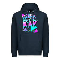 Navy 1980's style totally rad 80s casual  v.10.1 tank top Premium Hoodie - artisFamous