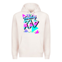 Pale Pink 1980's style totally rad 80s casual  v.10.1 tank top Premium Hoodie - artisFamous
