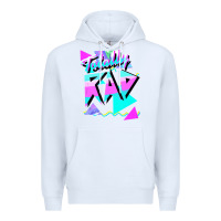 White 1980's style totally rad 80s casual  v.10.1 tank top Premium Hoodie - artisFamous