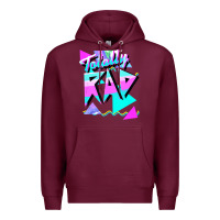 Burgundy 1980's style totally rad 80s casual  v.10.1 tank top Premium Hoodie - artisFamous