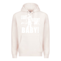 Pale Pink American bodybuilder Premium Hoodie - artisFamous