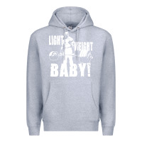 Heather Grey American bodybuilder Premium Hoodie - artisFamous