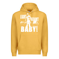 Mustard American bodybuilder Premium Hoodie - artisFamous