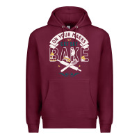 Burgundy on your marks get set bake Premium Hoodie - artisFamous
