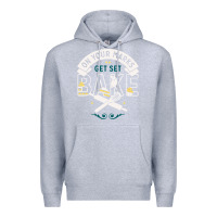Heather Grey on your marks get set bake Premium Hoodie - artisFamous