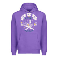 Purple on your marks get set bake Premium Hoodie - artisFamous