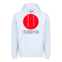White Japan Flag Olympics Premium Hoodie - artisFamous