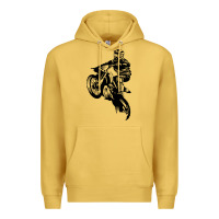 Antique Gold motocross dirt bike design got dirt Premium Hoodie - artisFamous