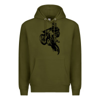 Army Green motocross dirt bike design got dirt Premium Hoodie - artisFamous