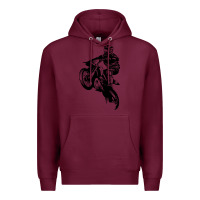 Burgundy motocross dirt bike design got dirt Premium Hoodie - artisFamous