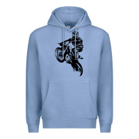 Colony Blue motocross dirt bike design got dirt Premium Hoodie - artisFamous
