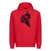 Red motocross dirt bike design got dirt Premium Hoodie - artisFamous