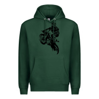 Sports Green motocross dirt bike design got dirt Premium Hoodie - artisFamous