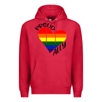 Cardinal proud ally lgbt heart gay pride month Premium Hoodie - artisFamous
