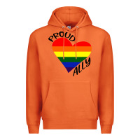 Carrot proud ally lgbt heart gay pride month Premium Hoodie - artisFamous