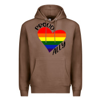 Chestnut proud ally lgbt heart gay pride month Premium Hoodie - artisFamous