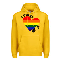 Lemon proud ally lgbt heart gay pride month Premium Hoodie - artisFamous