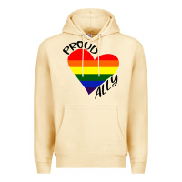 Pina Colada proud ally lgbt heart gay pride month Premium Hoodie - artisFamous