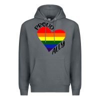 Rock proud ally lgbt heart gay pride month Premium Hoodie - artisFamous