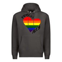 Smoke proud ally lgbt heart gay pride month Premium Hoodie - artisFamous