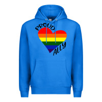 True Royal proud ally lgbt heart gay pride month Premium Hoodie - artisFamous
