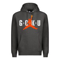 Charcoal Heather goku Premium Hoodie - artisFamous